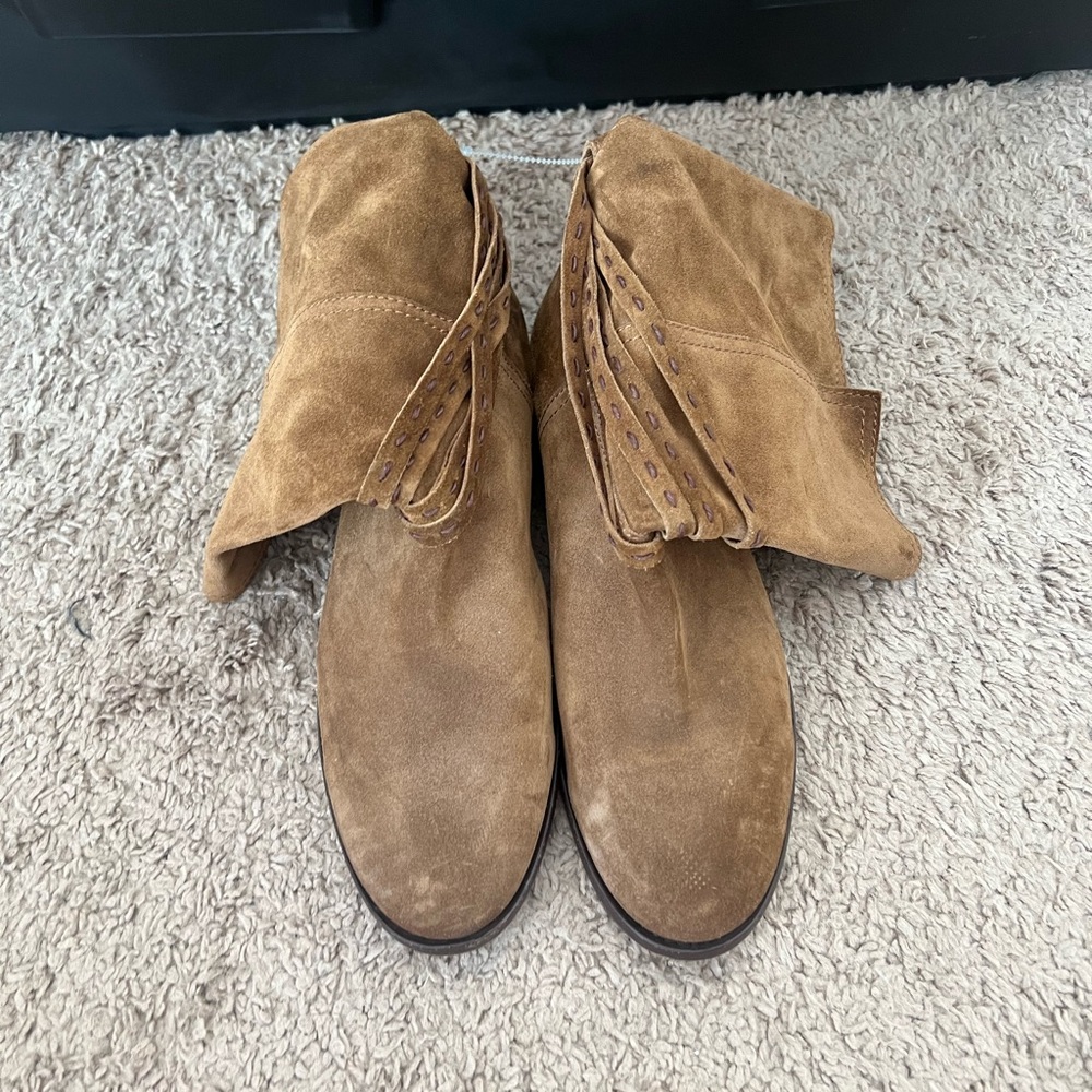 Frye boots, tan suede, Sz 10